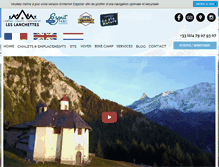 Tablet Screenshot of camping-savoie-mont-blanc-lanchettes.com